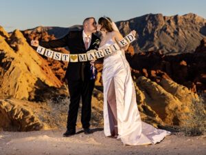 Just Married at Valley of Fire